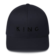 Load image into Gallery viewer, King BLK Flex Fit Cap